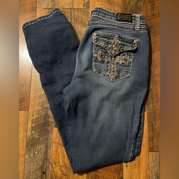 Earl size 4 Skinny stretch studded bling low rise jeans - Picture 1 of 8